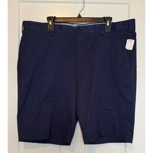 Brooks Brothers Shorts‎ 40 Navy Chino Flat Front  Cotton Blend New